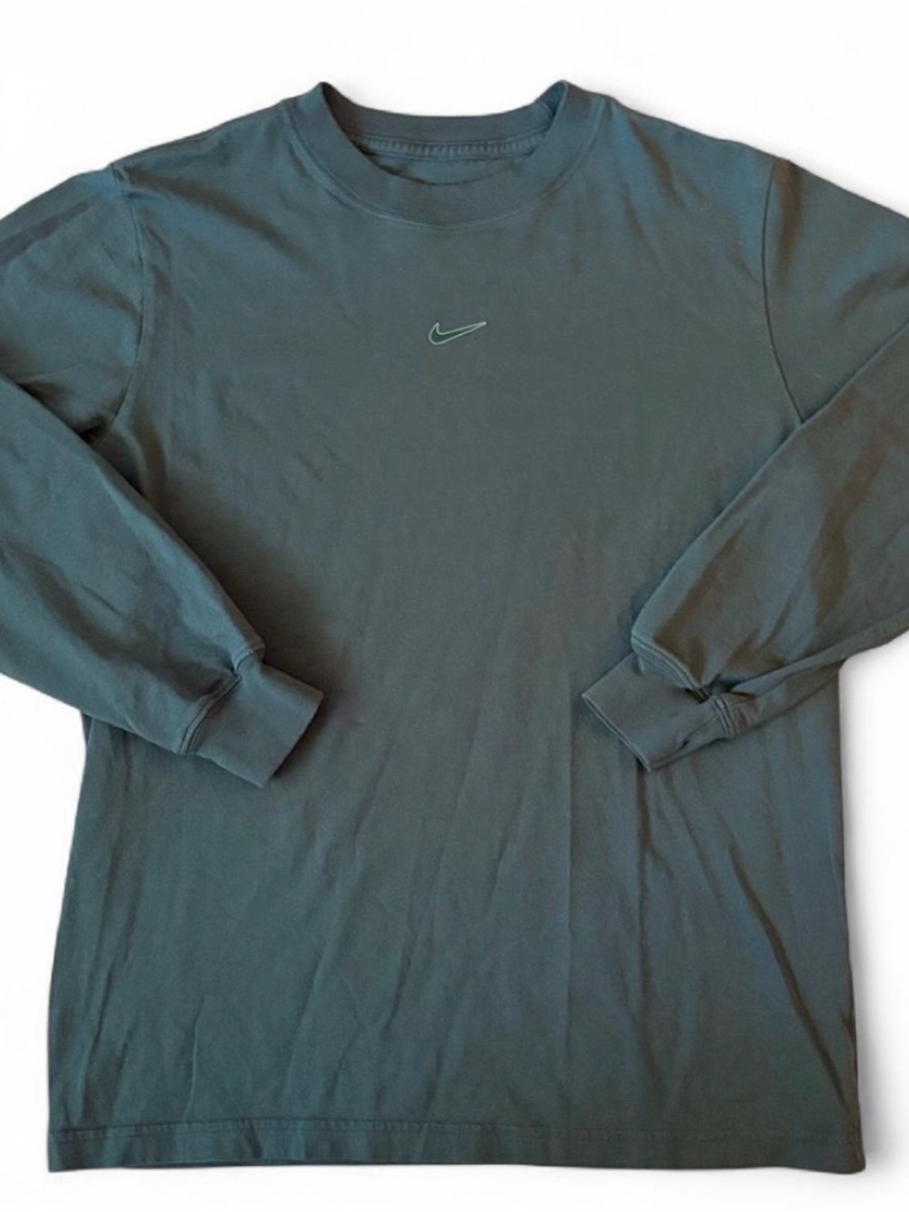 Nike Men’s Long Sleeve Crew Tee - Teal Green